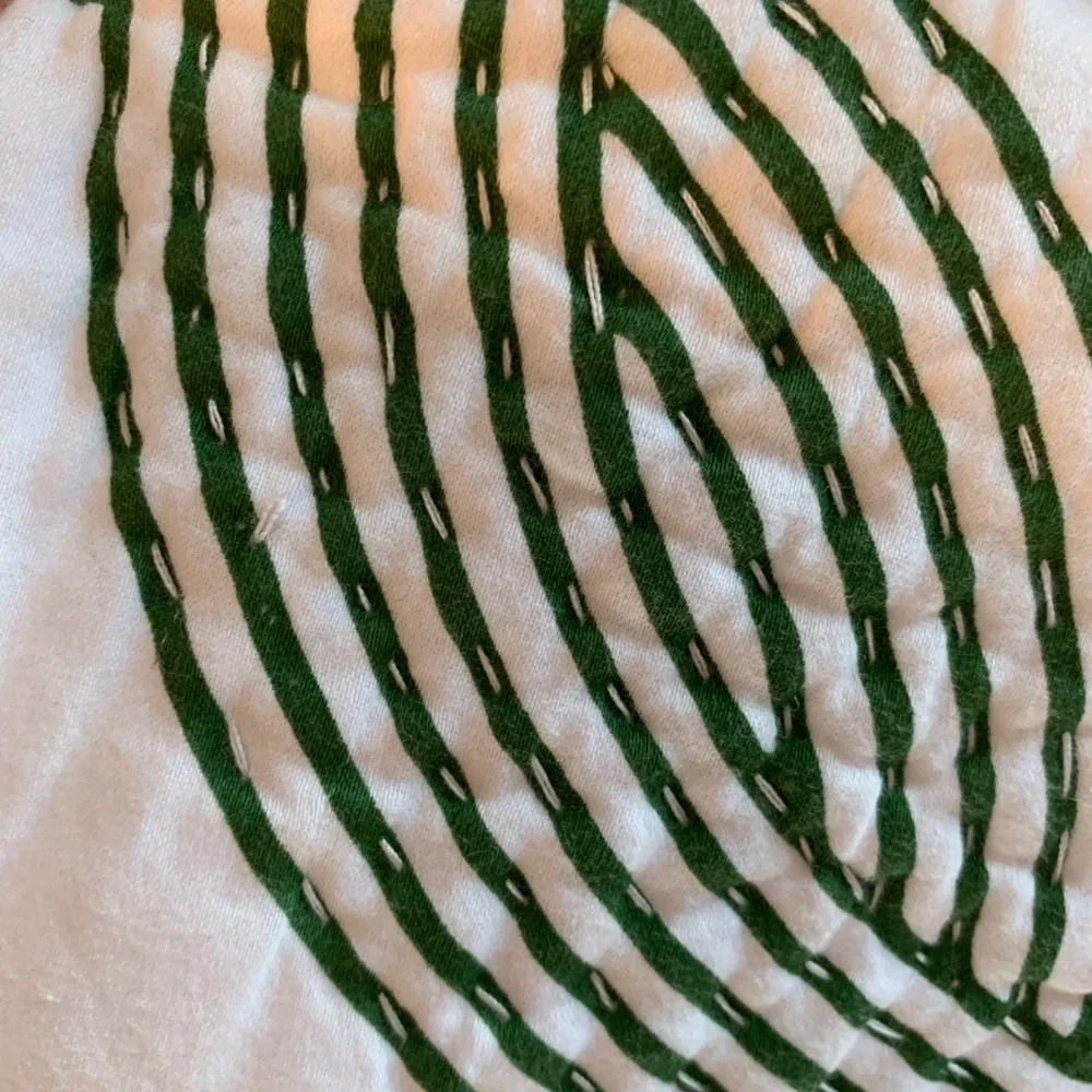 Serena & Lily Green and White Shams